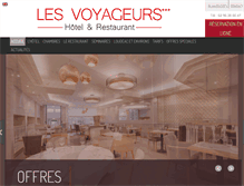 Tablet Screenshot of hoteldesvoyageurs.fr